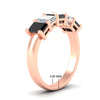 Load image into Gallery viewer, 3-carat-emerald-cut-5-stone-black-diamond-wedding-band-in-rose-gold-fdwb8008emblackangle2-3.00ct-nl-rg-hw