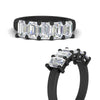 Load image into Gallery viewer, 3-carat-emerald-cut-5-stone-diamond-wedding-band-in-black-gold-fdwb8008emangle3-3.00ct-nl-bg