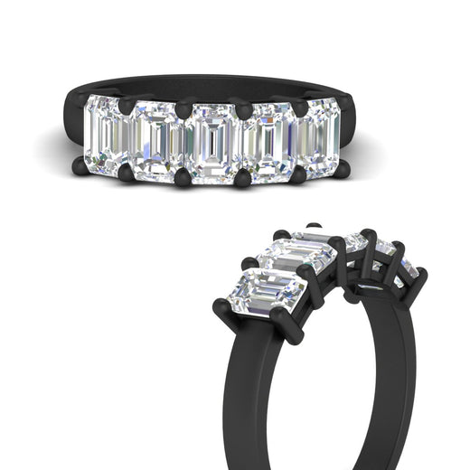 3-carat-emerald-cut-5-stone-diamond-wedding-band-in-black-gold-fdwb8008emangle3-3.00ct-nl-bg