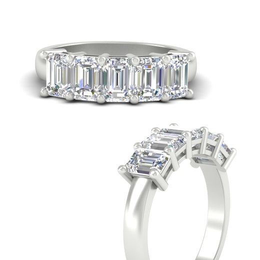 3-carat-emerald-cut-5-stone-diamond-wedding-band-in-white-gold-fdwb8008emangle3-3.00ct-nl-wg