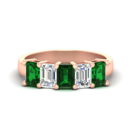 3-carat-emerald-cut-5-stone-emerald-wedding-band-in-rose-gold-fdwb8008emgemgrsleep-3.00ct-nl-rg