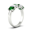 Load image into Gallery viewer, 3-carat-emerald-cut-5-stone-emerald-wedding-band-in-white-gold-fdwb8008emgemgrangle2-3.00ct-nl-wg