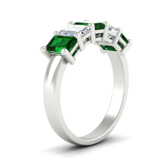3-carat-emerald-cut-5-stone-emerald-wedding-band-in-white-gold-fdwb8008emgemgrangle2-3.00ct-nl-wg
