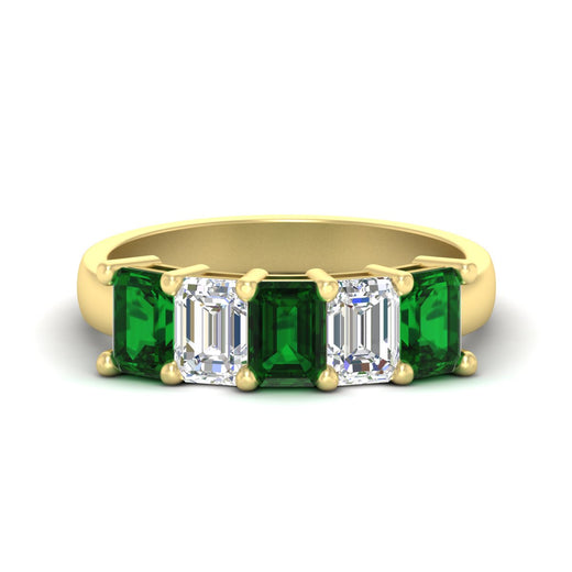 3-carat-emerald-cut-5-stone-emerald-wedding-band-in-yellow-gold-fdwb8008emgemgrsleep-3.00ct-nl-yg