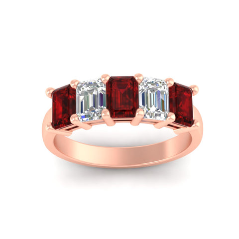 3-carat-emerald-cut-5-stone-ruby-wedding-band-in-rose-gold-fdwb8008emgrudrangle5-3.00ct-nl-rg