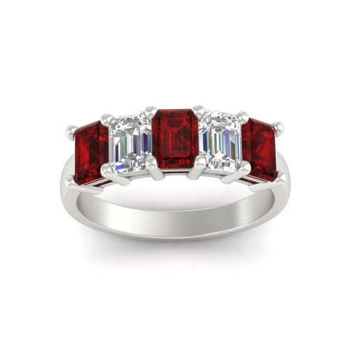 3-carat-emerald-cut-5-stone-ruby-wedding-band-in-white-gold-fdwb8008emgrudrangle5-3.00ct-nl-wg