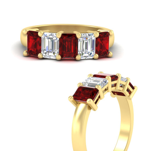 3-carat-emerald-cut-5-stone-ruby-wedding-band-in-yellow-gold-fdwb8008emgrudrangle3-3.00ct-nl-yg