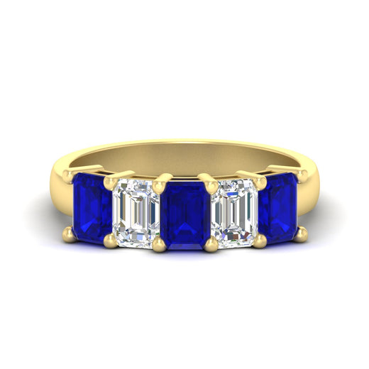 3-carat-emerald-cut-5-stone-sapphire-wedding-band-in-yellow-gold-fdwb8008emgsablsleep-3.00ct-nl-yg