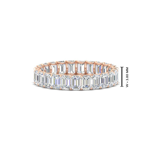 3 Carat Emerald Cut Diamond Eternity Band