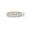 Load image into Gallery viewer, 3 Carat Emerald Cut Diamond Eternity Band