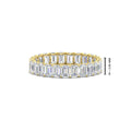 Thumbnail 51 - 3 Carat Emerald Cut Diamond Eternity Band