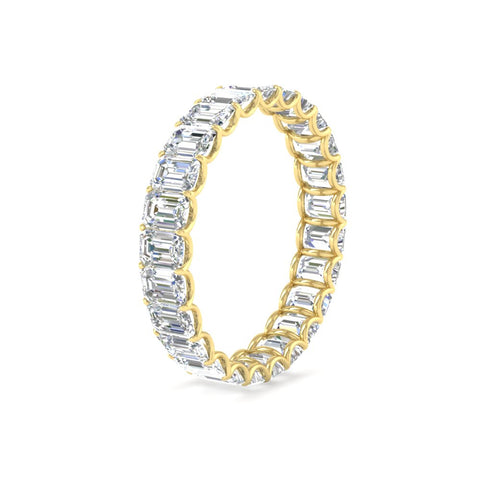 3 Carat Emerald Cut Diamond Eternity Band