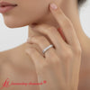 Load image into Gallery viewer, 3-carat-emerald-cut-diamond-eternity-band-white-gold-fdewb10850em-model