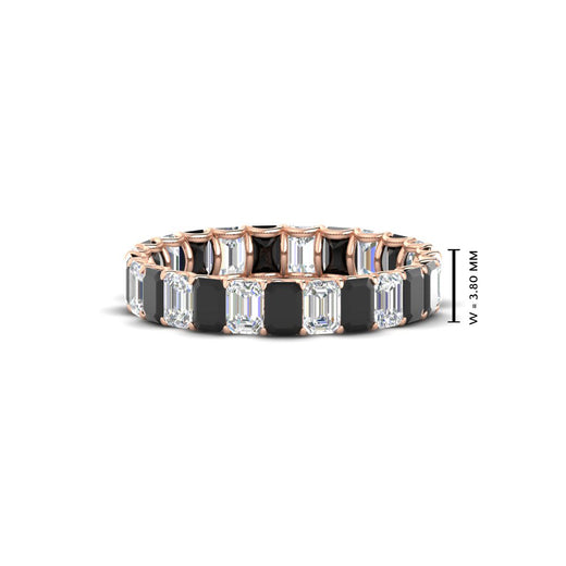 3 Carat Emerald Cut Diamond Eternity Band