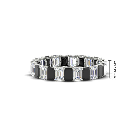 3 Carat Emerald Cut Diamond Eternity Band