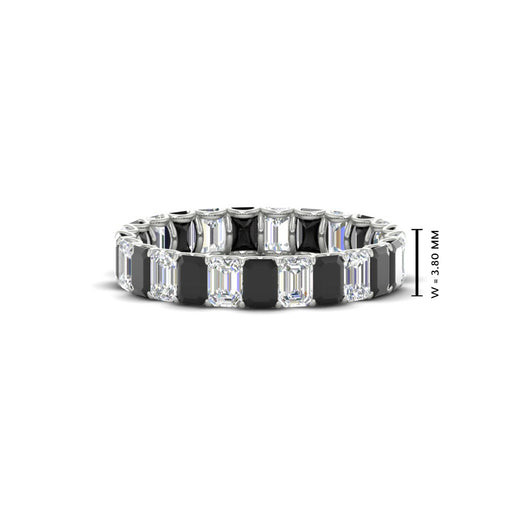 3 Carat Emerald Cut Diamond Eternity Band