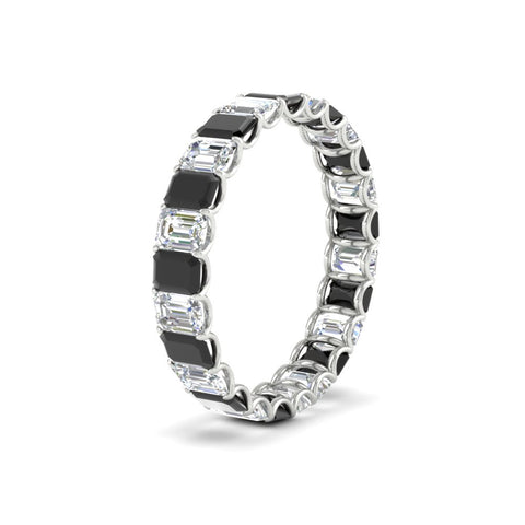 3 Carat Emerald Cut Diamond Eternity Band