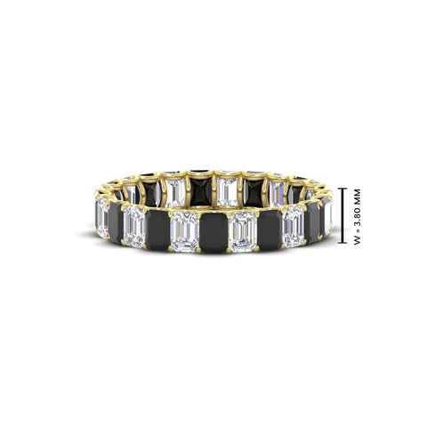 3 Carat Emerald Cut Diamond Eternity Band