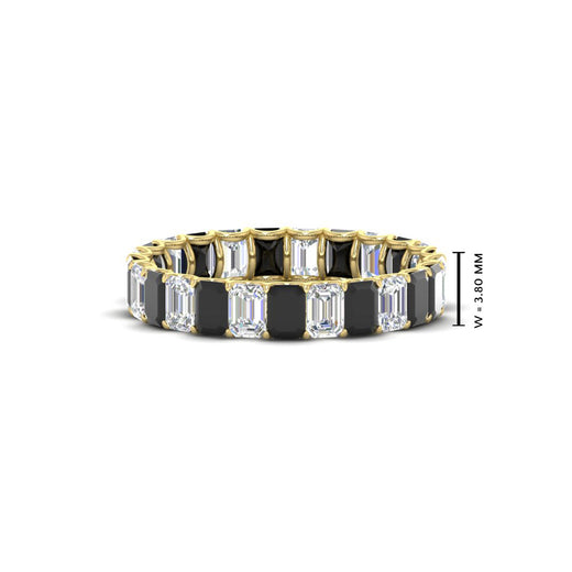 3 Carat Emerald Cut Diamond Eternity Band