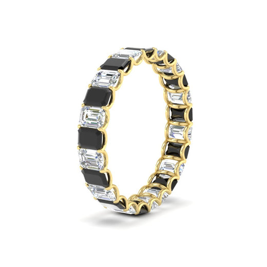 3 Carat Emerald Cut Diamond Eternity Band