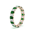 Thumbnail 40 - 3 Carat Emerald Cut Diamond Eternity Band