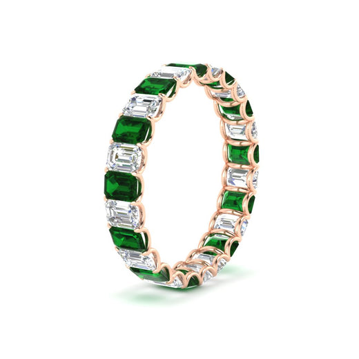 3 Carat Emerald Cut Diamond Eternity Band