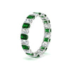 Load image into Gallery viewer, 3 Carat Emerald Cut Diamond Eternity Band