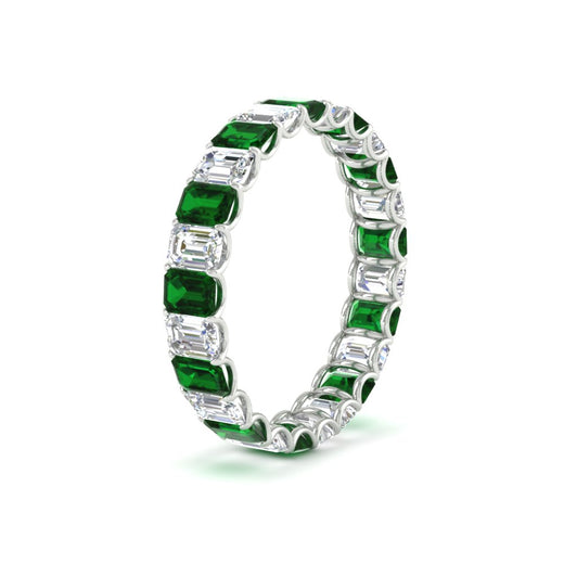 3 Carat Emerald Cut Diamond Eternity Band