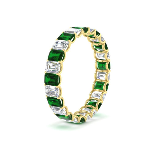 3 Carat Emerald Cut Diamond Eternity Band