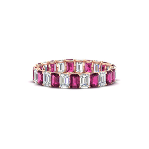 3 Carat Emerald Cut Diamond Eternity Band