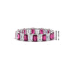 Load image into Gallery viewer, 3 Carat Emerald Cut Diamond Eternity Band