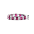 Thumbnail 11 - 3 Carat Emerald Cut Diamond Eternity Band