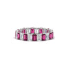 Load image into Gallery viewer, 3 Carat Emerald Cut Diamond Eternity Band