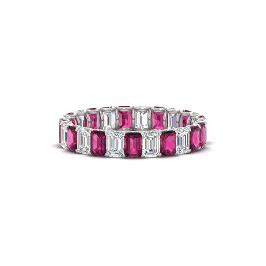 3 Carat Emerald Cut Diamond Eternity Band