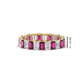 Thumbnail 59 - 3 Carat Emerald Cut Diamond Eternity Band