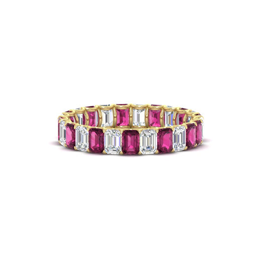 3 Carat Emerald Cut Diamond Eternity Band