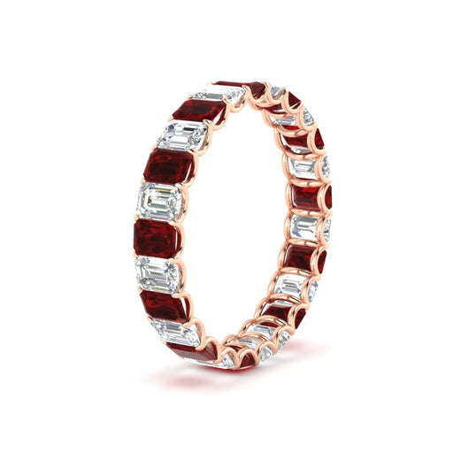 3 Carat Emerald Cut Diamond Eternity Band