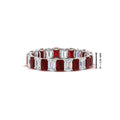 Thumbnail 19 - 3 Carat Emerald Cut Diamond Eternity Band