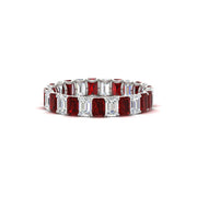 3 Carat Emerald Cut Diamond Eternity Band