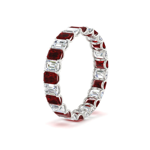 3 Carat Emerald Cut Diamond Eternity Band
