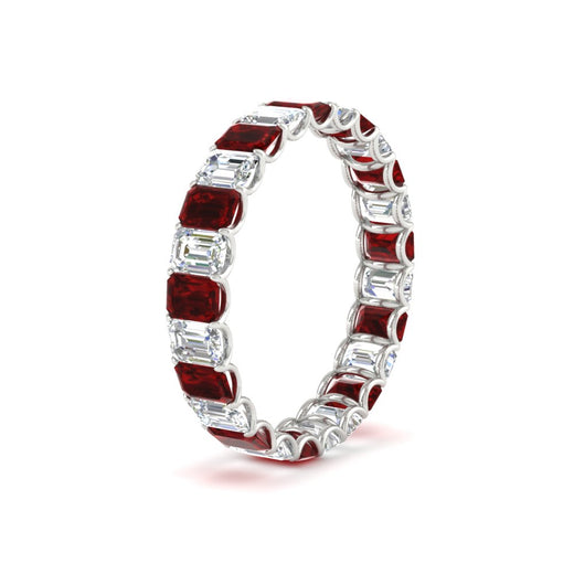 3 Carat Emerald Cut Diamond Eternity Band