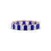 Load image into Gallery viewer, 3 Carat Emerald Cut Diamond Eternity Band