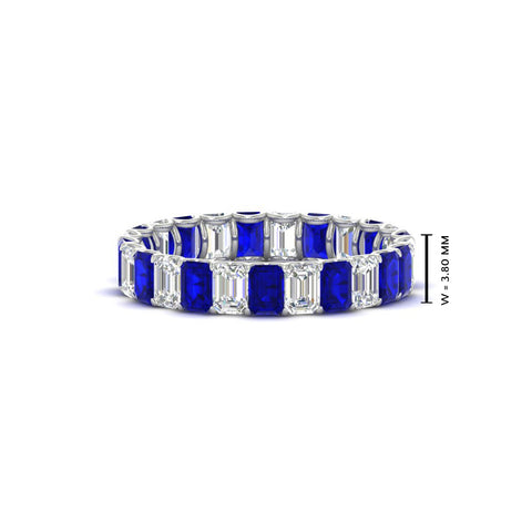 3 Carat Emerald Cut Diamond Eternity Band
