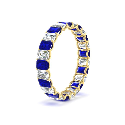3 Carat Emerald Cut Diamond Eternity Band