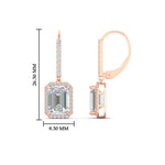 Load image into Gallery viewer, 3-carat-emerald-diamond-halo-classic-lever-back-earrings-in-rose-gold-FD-EAR11235EMANGLE1-3.00CT-NL-RG.jpg