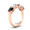 Load image into Gallery viewer, 3-carat-five-stone-princess-black-diamond-wedding-band-in-rose-gold-fdwb8008prblackangle2-3.00ct-nl-rg-hw.jpg