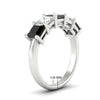 Load image into Gallery viewer, 3-carat-five-stone-princess-black-diamond-wedding-band-in-white-gold-fdwb8008prblackangle2-3.00ct-nl-wg-hw.jpg