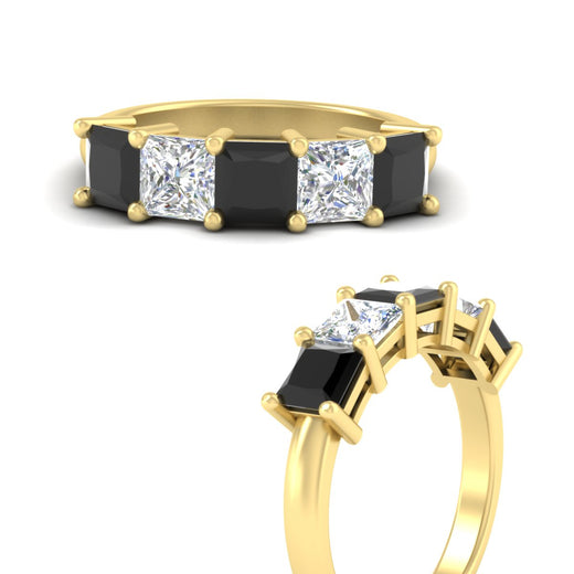 3-carat-five-stone-princess-black-diamond-wedding-band-in-yellow-gold-fdwb8008prblackangle3-3.00ct-nl-yg.jpg