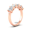 Load image into Gallery viewer, 3-carat-five-stone-princess-diamond-wedding-band-in-rose-gold-fdwb8008prangle2-3.00ct-nl-rg-hw.jpg