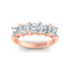 Load image into Gallery viewer, 3-carat-five-stone-princess-diamond-wedding-band-in-rose-gold-fdwb8008prangle5-3.00ct-nl-rg.jpg